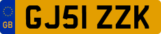 License plate of the United Kingdom, 2001 year system