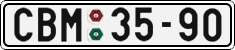 License plate of the Czech Republic, Cars (1960)