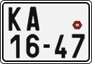 License plate of the Czech Republic, Motorcycles (1960)
