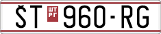 License plate of North Macedonia, Regular plates (1993)