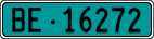 License plate of Switzerland, Agricultural vehicles (green)