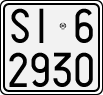 License plate of Italy, Motorcycles (1927 year series)