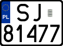 License plates of Poland, Regular car plates