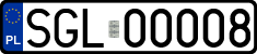 License plates of Poland, Regular car plates