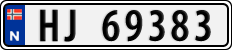 License plate of Norway, Cars