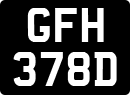 License plate of the United Kingdom, 1963 year system