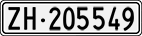 License plate of Switzerland, Cars