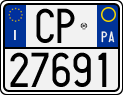 License plate of Italy, Motorcycles (1994 year series)