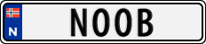 License plate of Norway, Vanity Plates