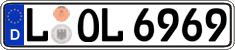 German license plate, Regular plates