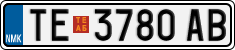 License plate of North Macedonia, Regular plates (2012)