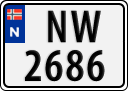 License plate of Norway, Trailers, motorcycles, special vehicles