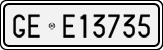 License plate of Italy, Cars (1927 year series)