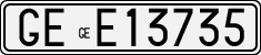 License plate of Italy, Cars (1927 year series)