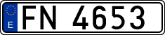 License plates of Spain, Official and military plates