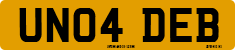 License plate of the United Kingdom, 2001 year system
