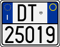 License plate of Italy, Motorcycles (1994 year series)