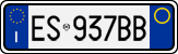 License plate of Italy, Cars (1994 year series)