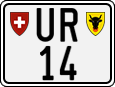 License plate of Switzerland, Motorcycles