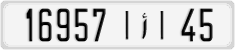 License plate of Morocco, Cars