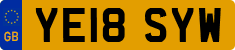 License plate of the United Kingdom, 2001 year system