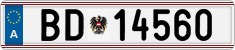 License plate of Austria, Official services and consulates