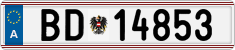 License plate of Austria, Official services and consulates