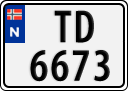 License plate of Norway, Trailers, motorcycles, special vehicles