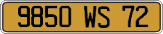 French license plate, FNI