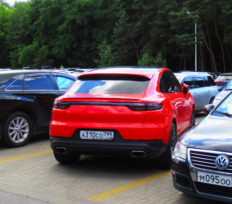 а 310 со 799, Porsche Cayenne 3rd gen Coupé (PO536; 9Y3), 2019–2023