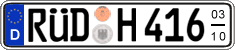 German license plate, Seasonal plates