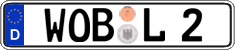 German license plate, Regular plates