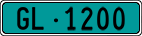 License plate of Switzerland, Agricultural vehicles (green)