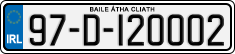 License plate of Ireland, Regular plates