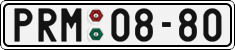 License plate of the Czech Republic, Cars (1960)