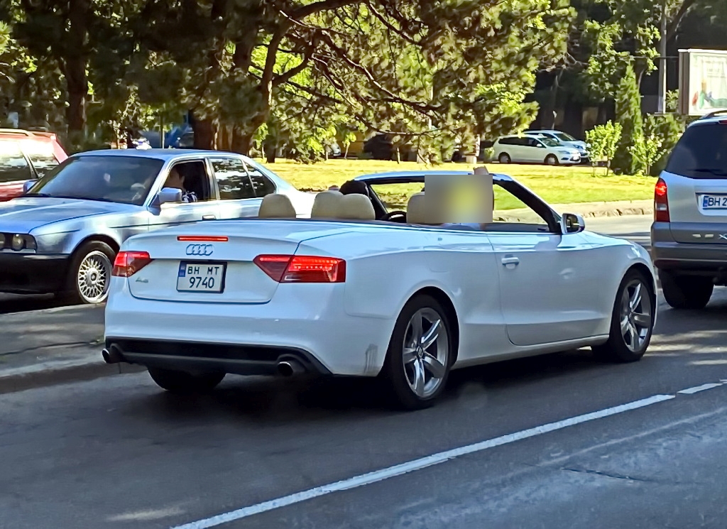 BH 9740 MT, Audi A5 1st gen Cabriolet (B8/8F7), facelift, 2011–2017