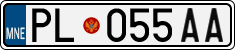License plate of Montenegro, Trailers