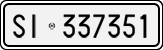 License plate of Italy, Cars (1927 year series)