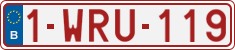 License plate of Belgium, Regular plates (2010)
