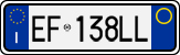 License plate of Italy, Cars (1994 year series)