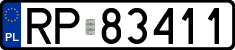 License plates of Poland, Regular car plates