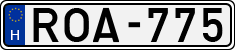 license plates of Hungary, Cars (1990)
