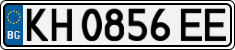 License plate of Bulgaria, Cars
