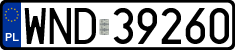 License plates of Poland, Regular car plates