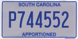 South Carolina, Apportioned (A123456)
