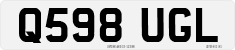 License plate of the United Kingdom, 1983 year system