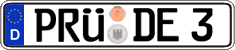 German license plate, Regular plates
