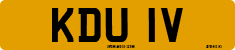 License plate of the United Kingdom, 1963 year system