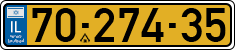 License plate of Israel, Regular plates