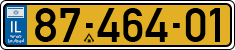 License plate of Israel, Regular plates